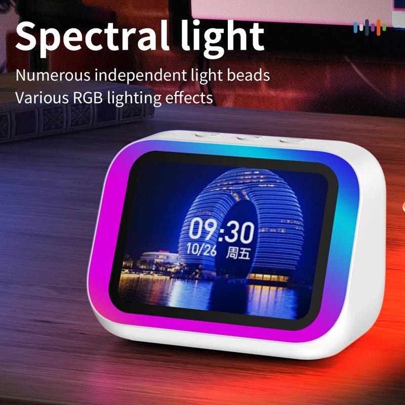 IA inteligente bluetooth 5.4 alto - falante assistente de voz hd touch tela. - Shopp Brasil