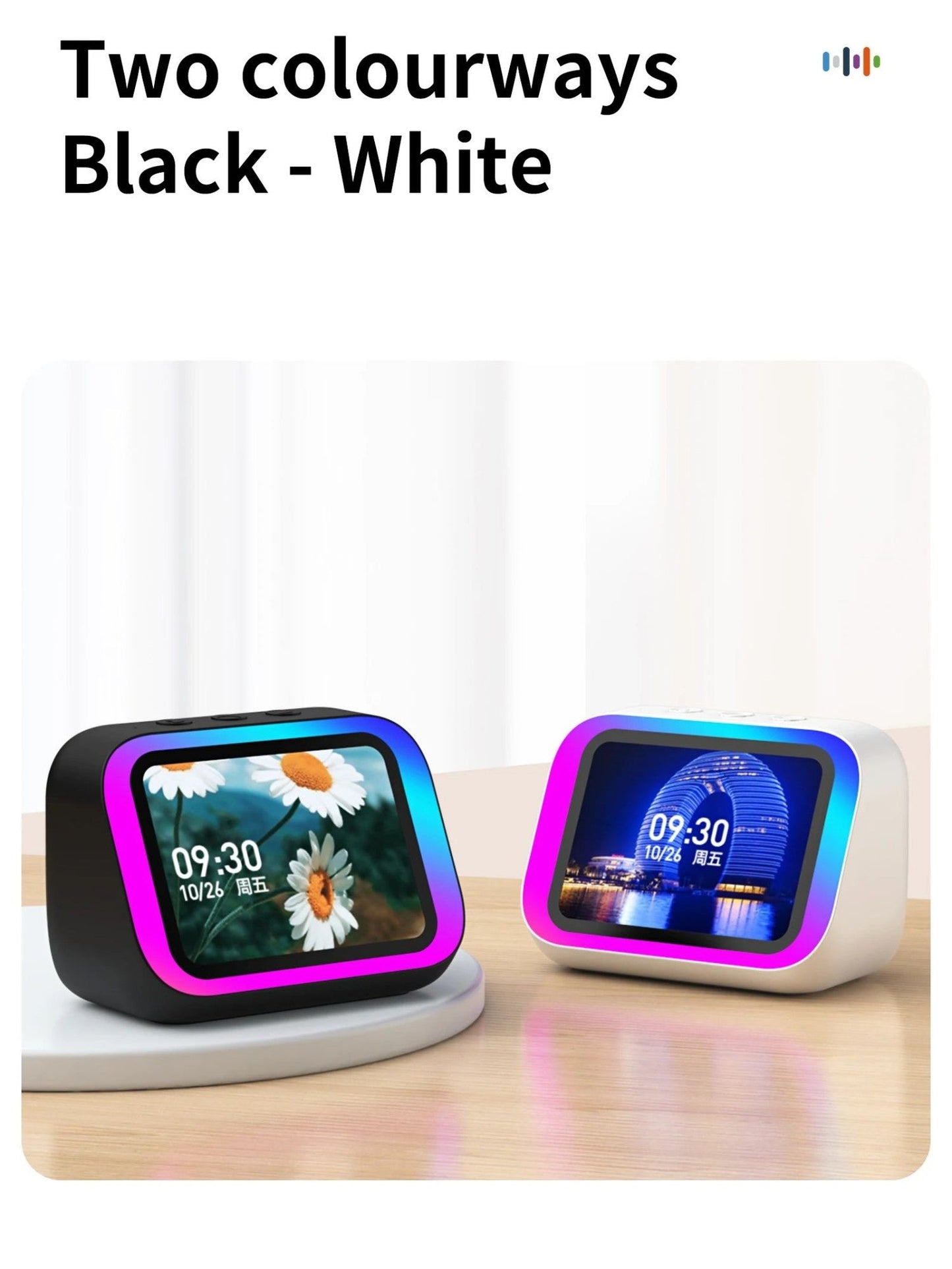IA inteligente bluetooth 5.4 alto - falante assistente de voz hd touch tela. - Shopp Brasil