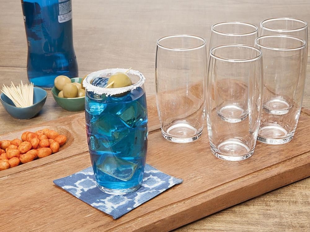 Jogo de Copos de Vidro 300ml 6 Peças Nadir. - Shopp Brasil