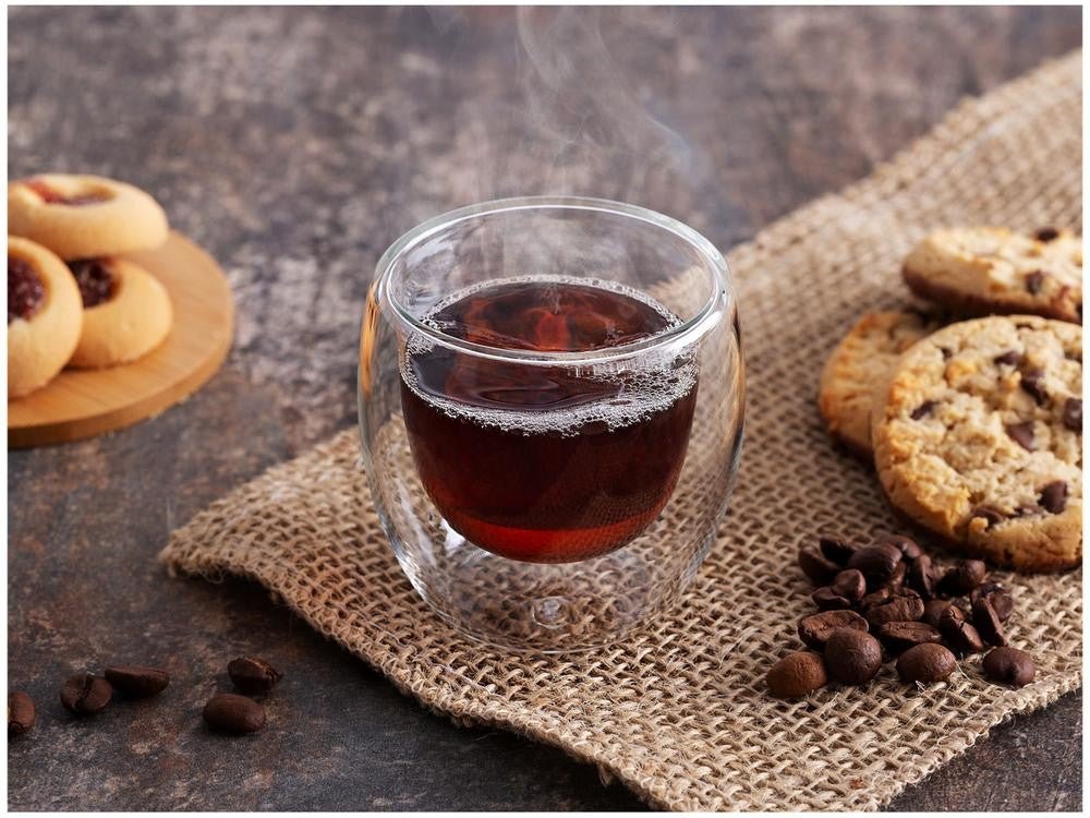 Jogo de Copos de Vidro de Café Parede Dupla 80ml 4 Peças Haus Concept Inspire. - Shopp Brasil