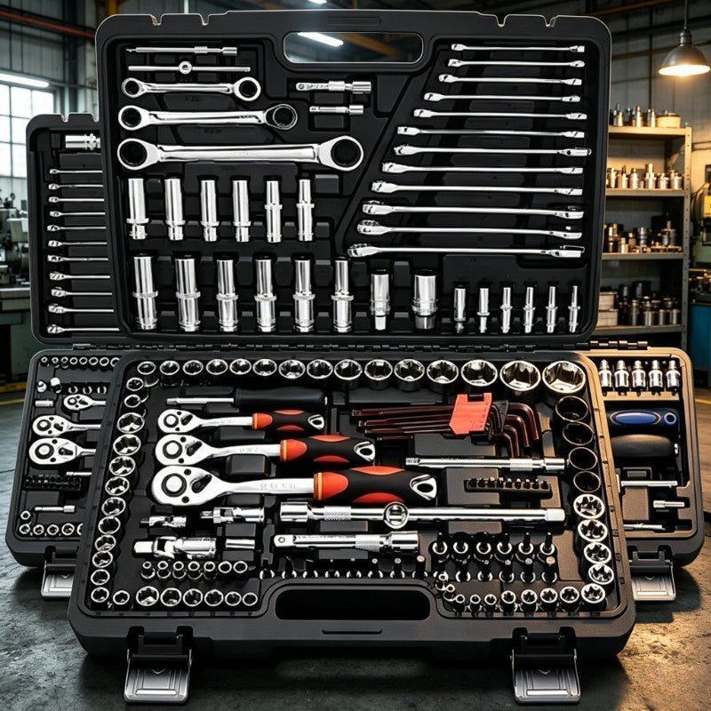Kit de Ferramentas com 46 Peças, Conjunto de Chaves de Soquete de 1/4 - Shopp Brasil