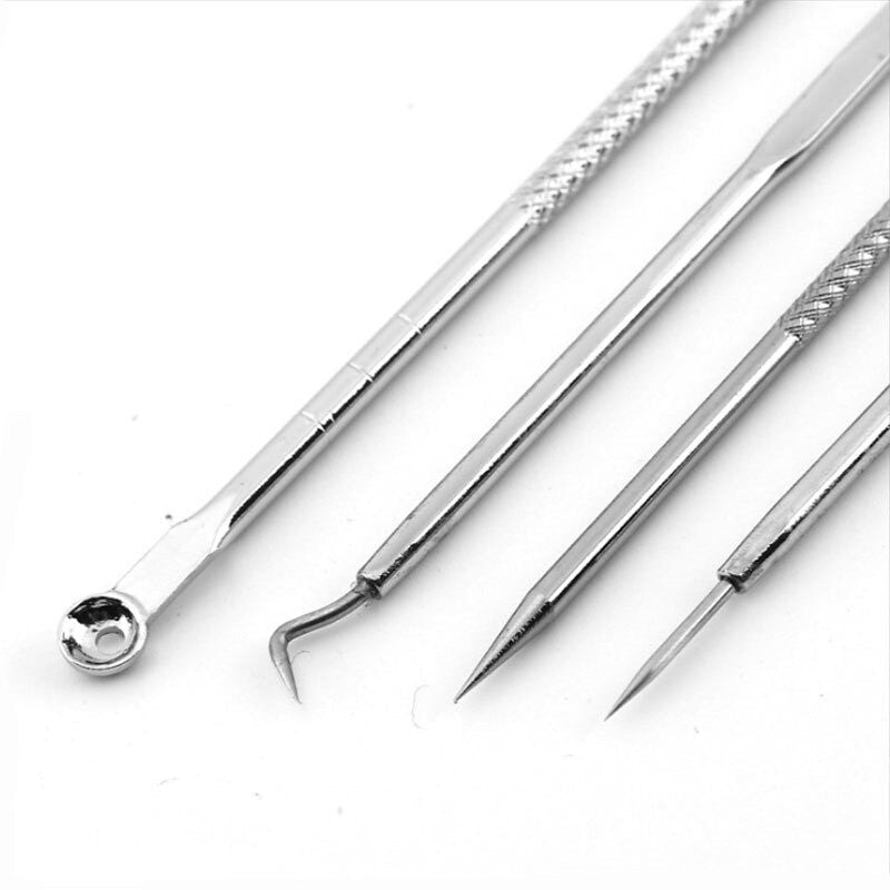 Kit Extrator De Cravo Espinha Profissional Inox Limpeza de Pele - Shopp Brasil