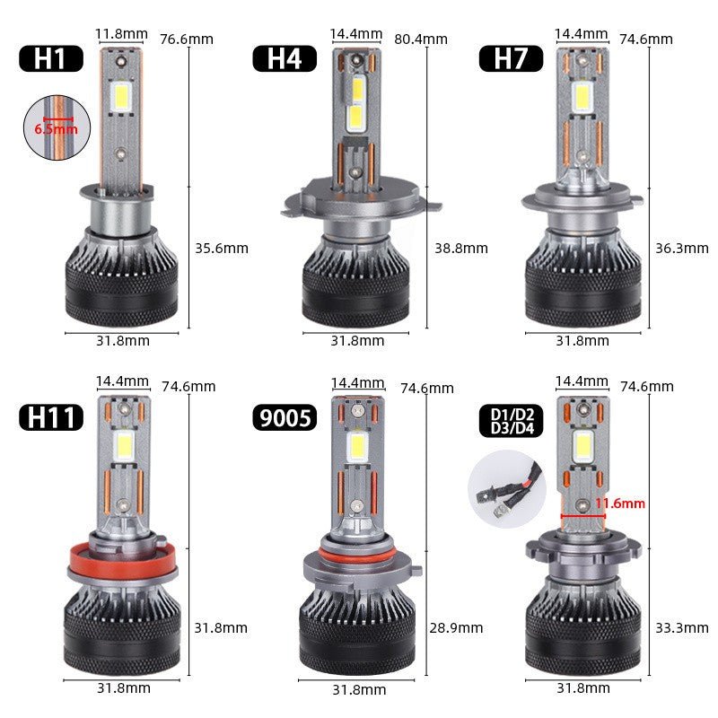 Lâmpada Led para Farol 4300K, hb3 hb4, H7 H11 H4 12v. - Shopp Brasil