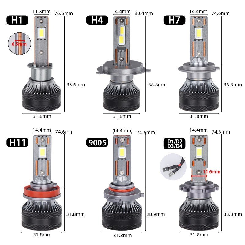 Lâmpada Led para Farol 4300K, hb3 hb4, H7 H11 H4 12v. - Shopp Brasil
