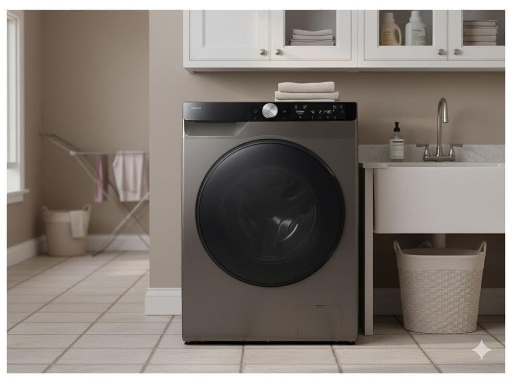 Lava e Seca Samsung 13kg AI Control WD13FG Inversor Digital Smart Fria e Quente Inox - 220V - Shopp Brasil