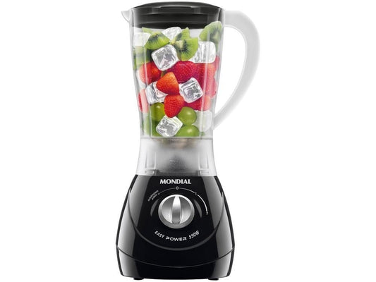Liquidificador Mondial Easy Power L - 550 - W Preto 2 Velocidades 550W - 220V - Shopp Brasil