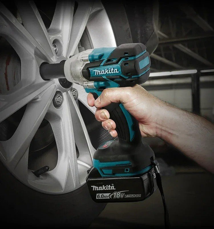 Makita DTW285 chave de impacto de alto torque, chave portátil recarregável - Shopp Brasil