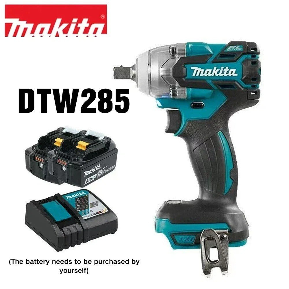 Makita DTW285 chave de impacto de alto torque, chave portátil recarregável - Shopp Brasil