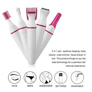 Máquina aparador Feminino Aparador Elétrico 5 Em 1. - Shopp Brasil