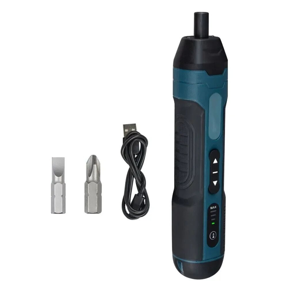 Mini chave de fenda elétrica sem fio furadeira multifuncional,ajuste recarregável - Shopp Brasil