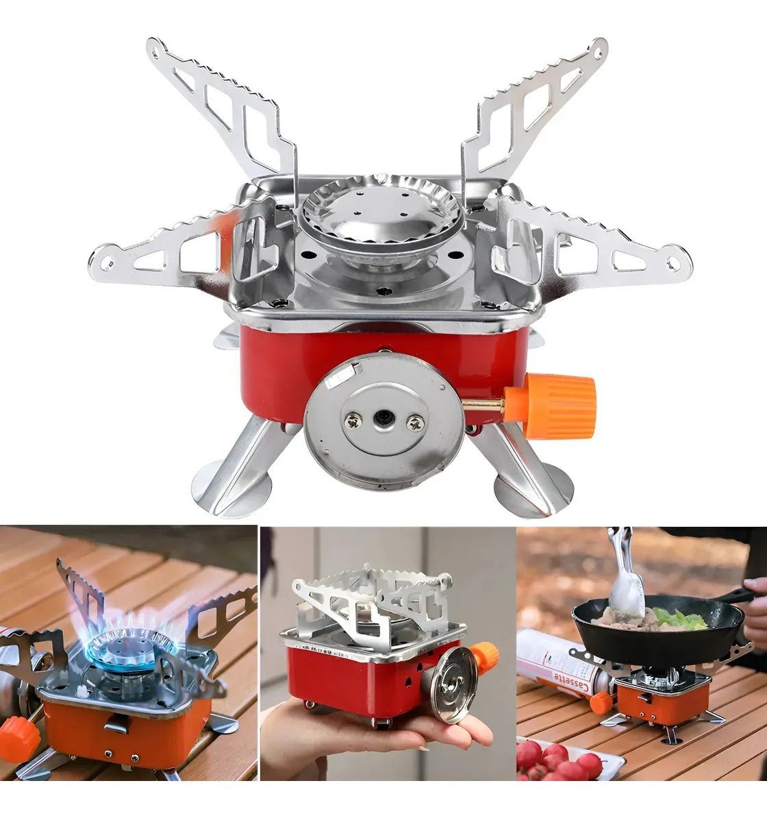 Mini Fogareiro Portátil Compacto Automático Fogão Camping - Shopp Brasil