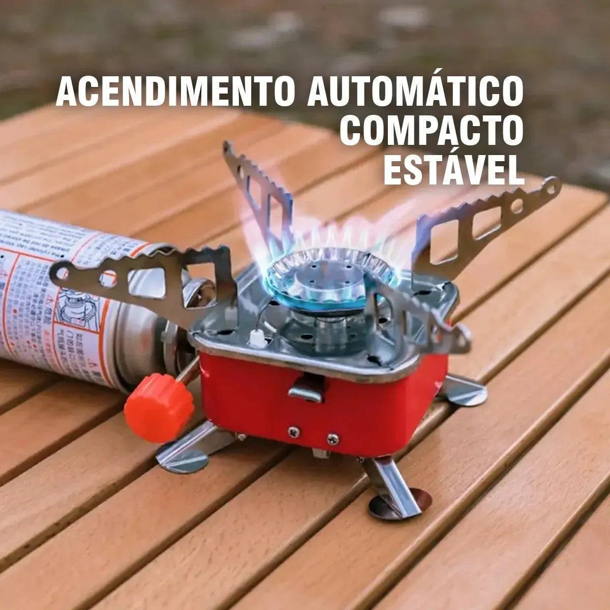 Mini Fogareiro Portátil Compacto Automático Fogão Camping - Shopp Brasil