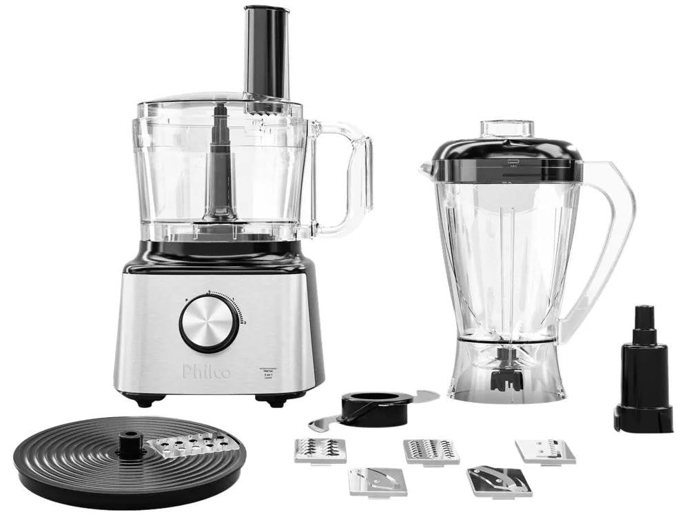 Multi Processador de Alimentos Philco 1000W Preto PMP10A 7 Funções - 127V - Shopp Brasil