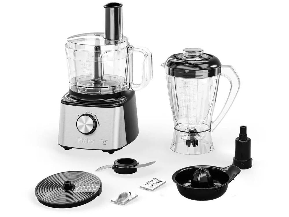 Multi Processador de Alimentos Philco 1000W Preto PMP10A 7 Funções - 127V - Shopp Brasil