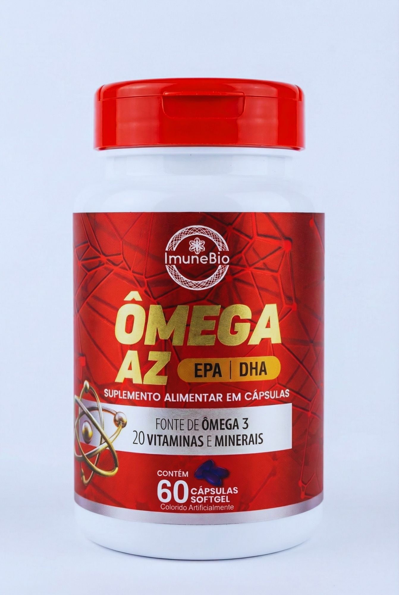 Ômega 3 Multivitamínico A - Z - 20 Vitaminas e Minerais + EPA DHA 1400 mg - 60 Caps - Shopp Brasil