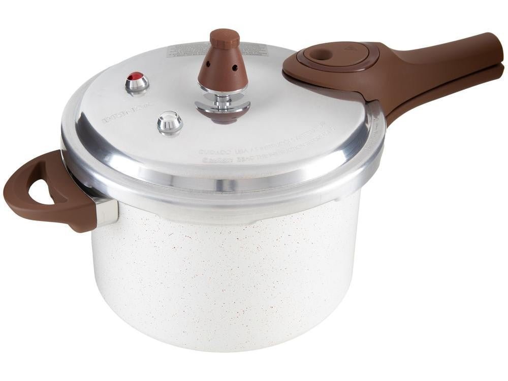 Panela de Pressão Brinox 4,2L Bege Baunilha - Shopp Brasil