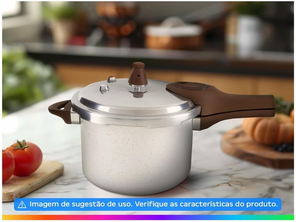 Panela de Pressão Brinox 4,2L Bege Baunilha - Shopp Brasil