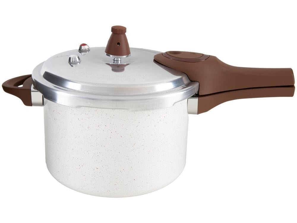 Panela de Pressão Brinox 4,2L Bege Baunilha - Shopp Brasil