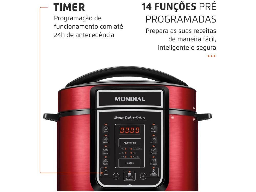 Panela de Pressão Elétrica Digital Mondial - 220V - Shopp Brasil