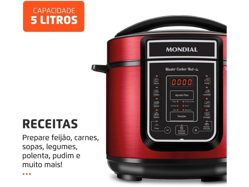 Panela de Pressão Elétrica Digital Mondial - 220V - Shopp Brasil