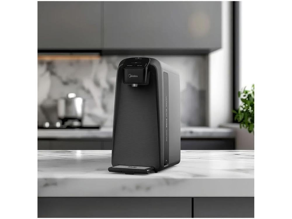 Purificador de Água Midea de Mesa e Parede Elétrico Cinza Slim Pure JDD2580TG. - Shopp Brasil