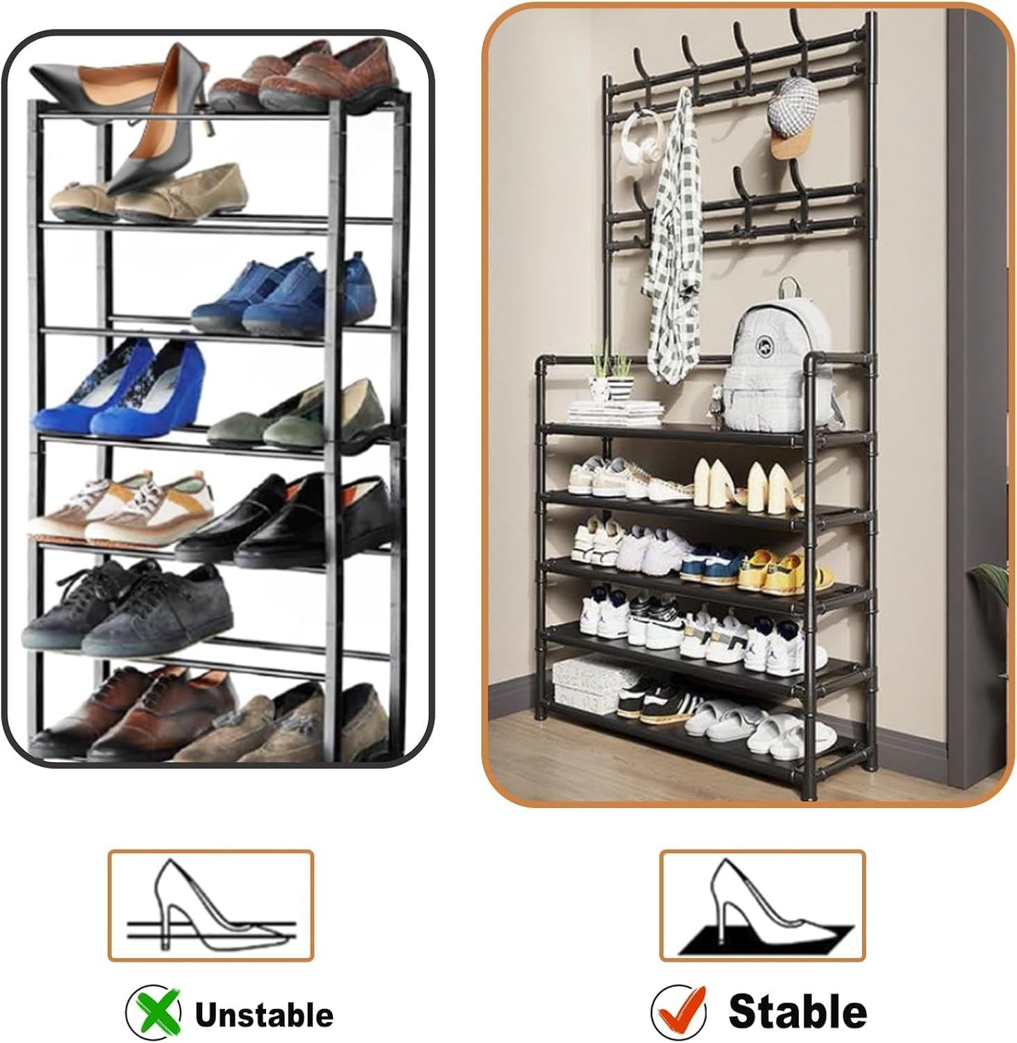 Rack de armazenamento 5 camadas. - Shopp Brasil