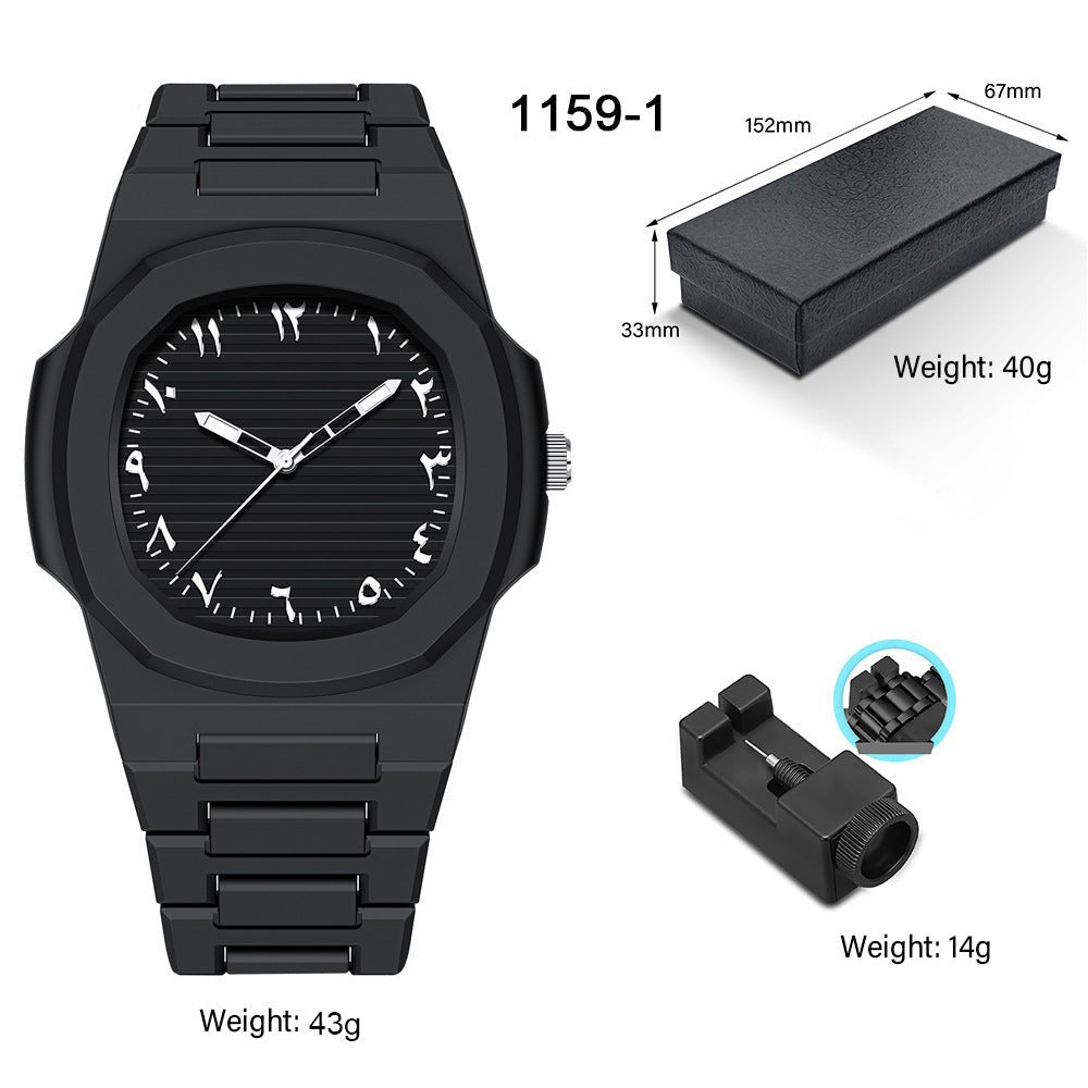 Relógio de quartzo masculino de plástico - Shopp Brasil