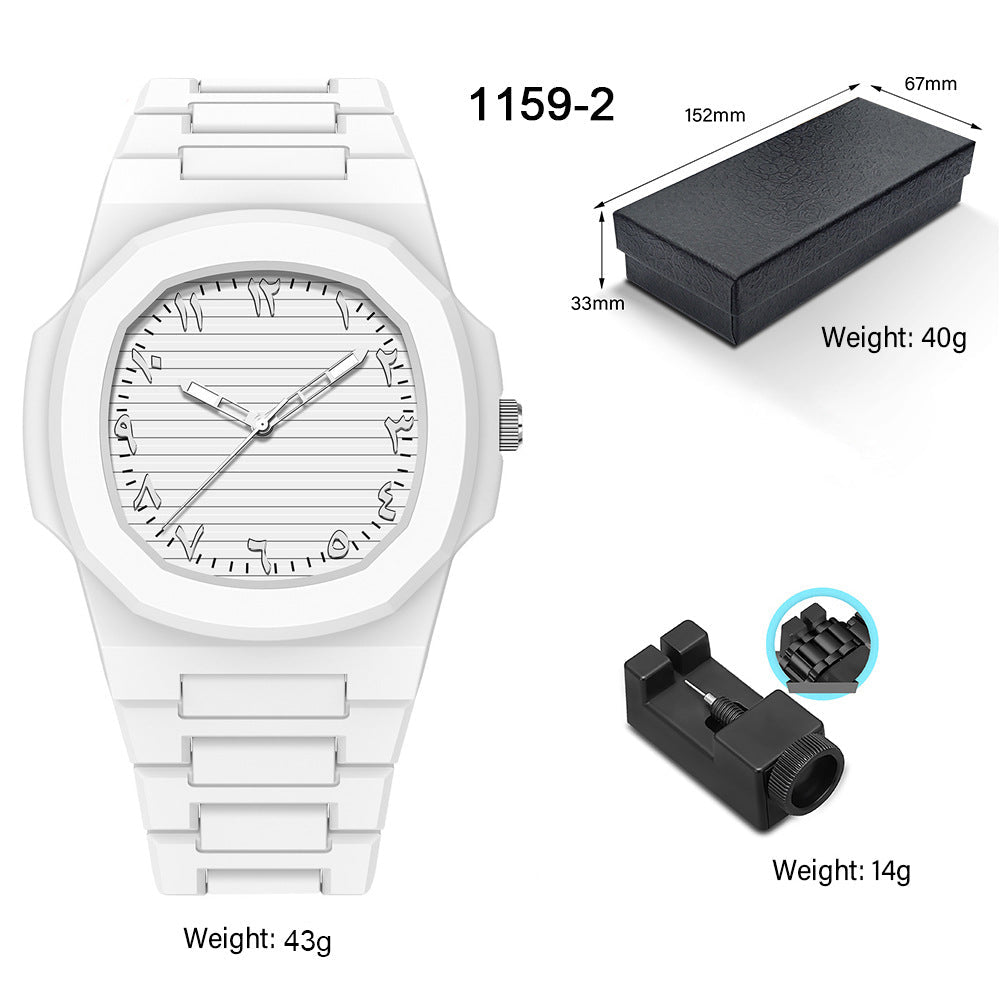 Relógio de quartzo masculino de plástico - Shopp Brasil