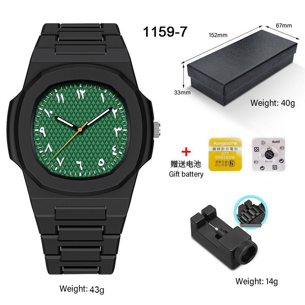 Relógio de quartzo masculino de plástico - Shopp Brasil