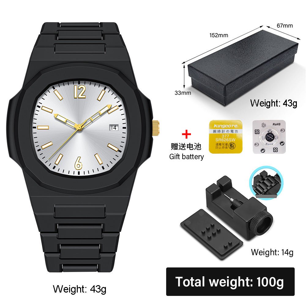 Relógio de quartzo masculino de plástico - Shopp Brasil