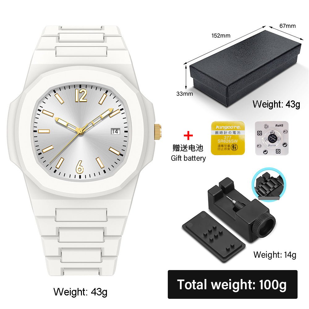 Relógio de quartzo masculino de plástico - Shopp Brasil