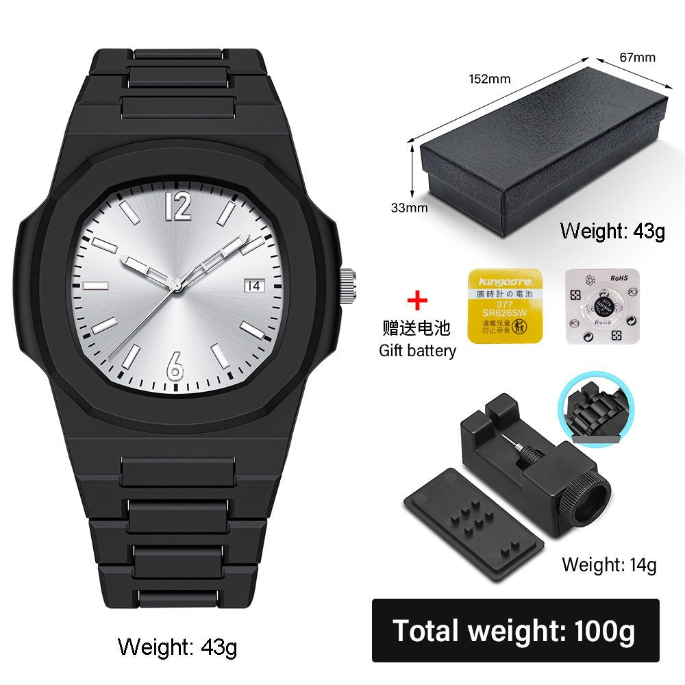 Relógio de quartzo masculino de plástico - Shopp Brasil