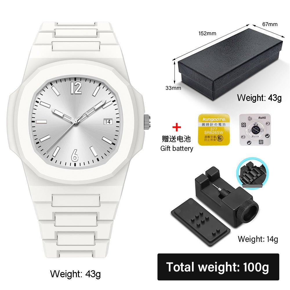 Relógio de quartzo masculino de plástico - Shopp Brasil