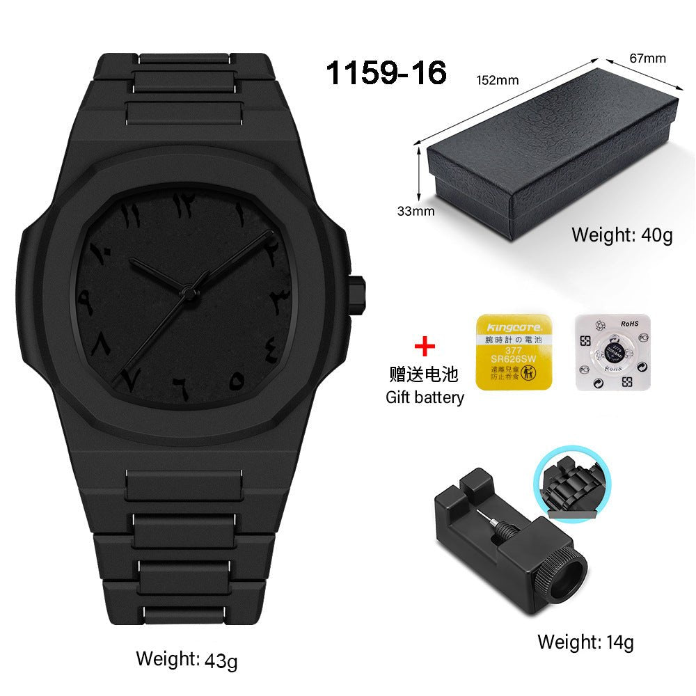 Relógio de quartzo masculino de plástico - Shopp Brasil