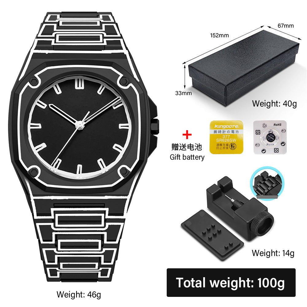 Relógio de quartzo masculino de plástico - Shopp Brasil
