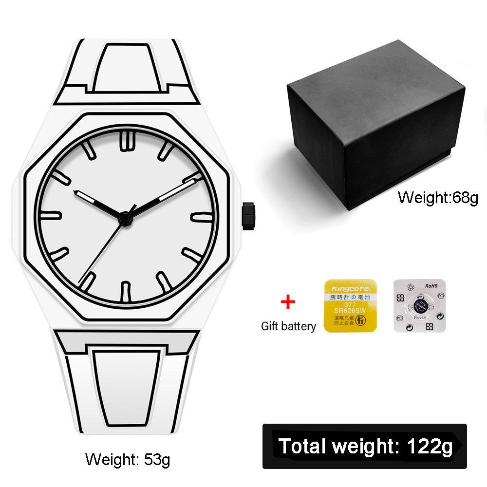 Relógio de quartzo masculino de plástico - Shopp Brasil