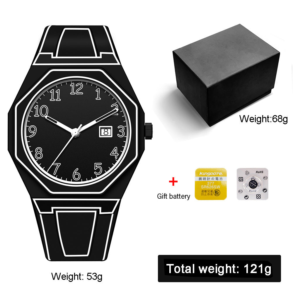 Relógio de quartzo masculino de plástico - Shopp Brasil