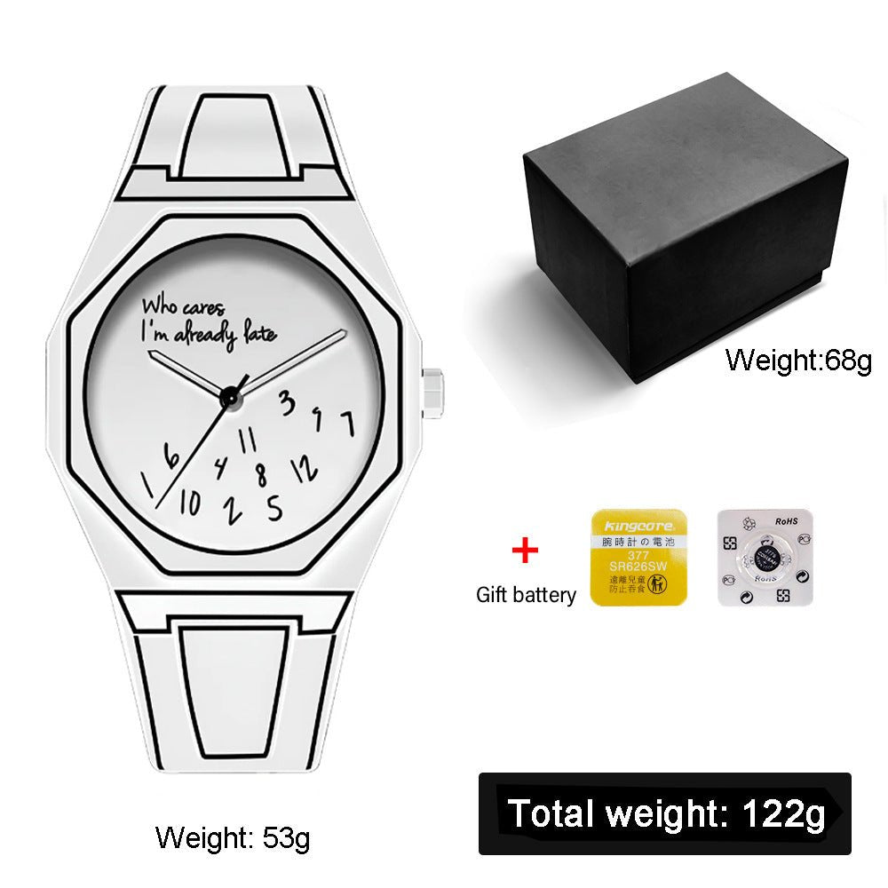 Relógio de quartzo masculino de plástico - Shopp Brasil