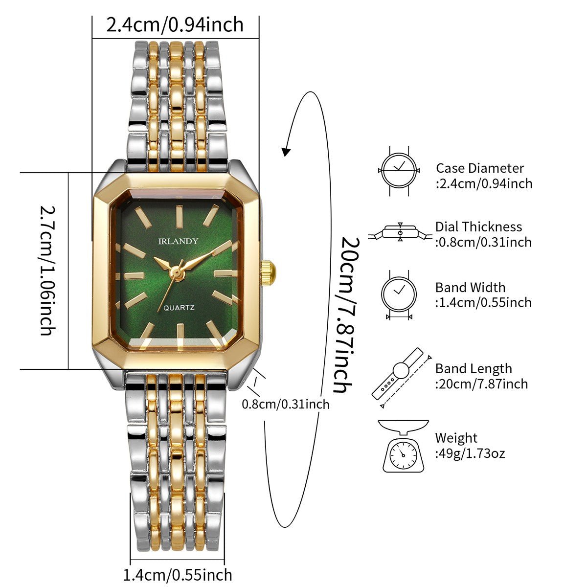 Relógio Feminino Luxo Irlandy. - Shopp Brasil