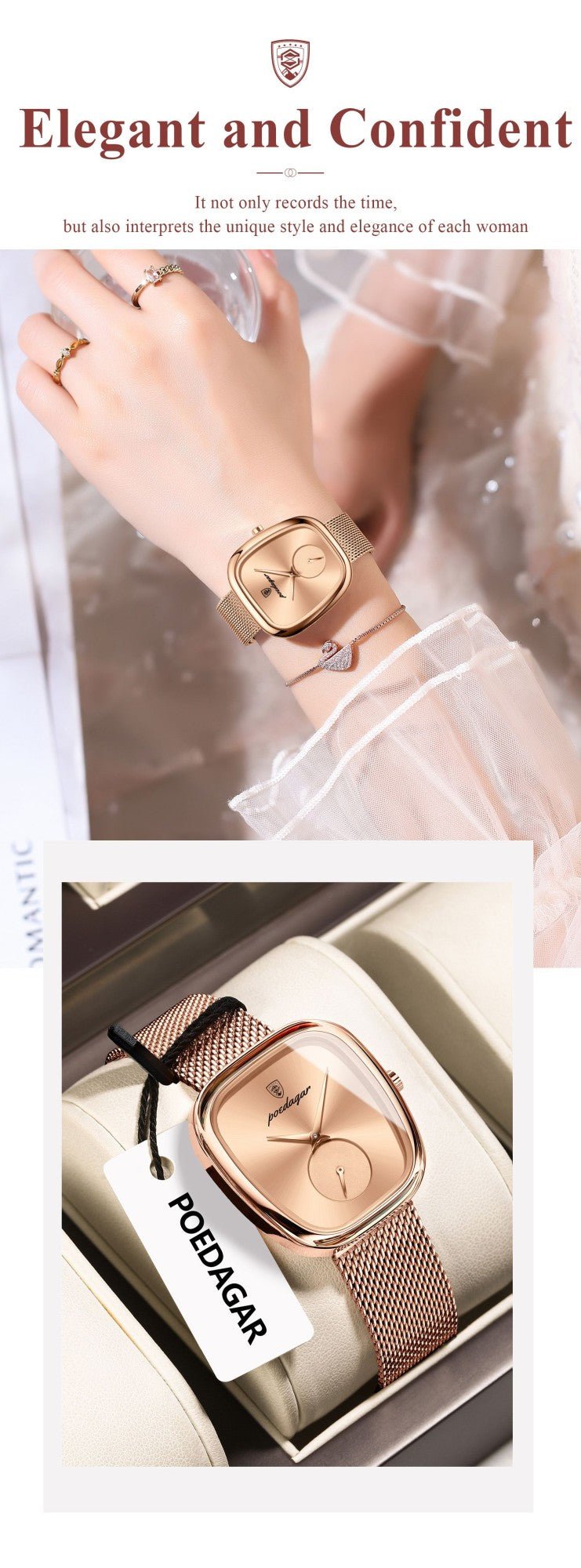 Relógio Feminino Luxo Poedagar. - Shopp Brasil
