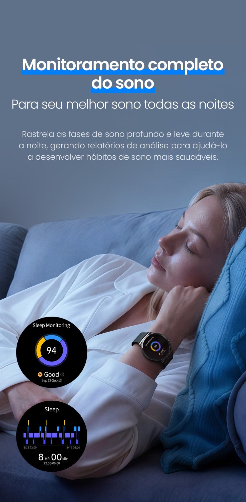Relogio inteligente HAYLOU Solar Lite 2 AMOLED 24h Monitoramento de Saúde - Shopp Brasil