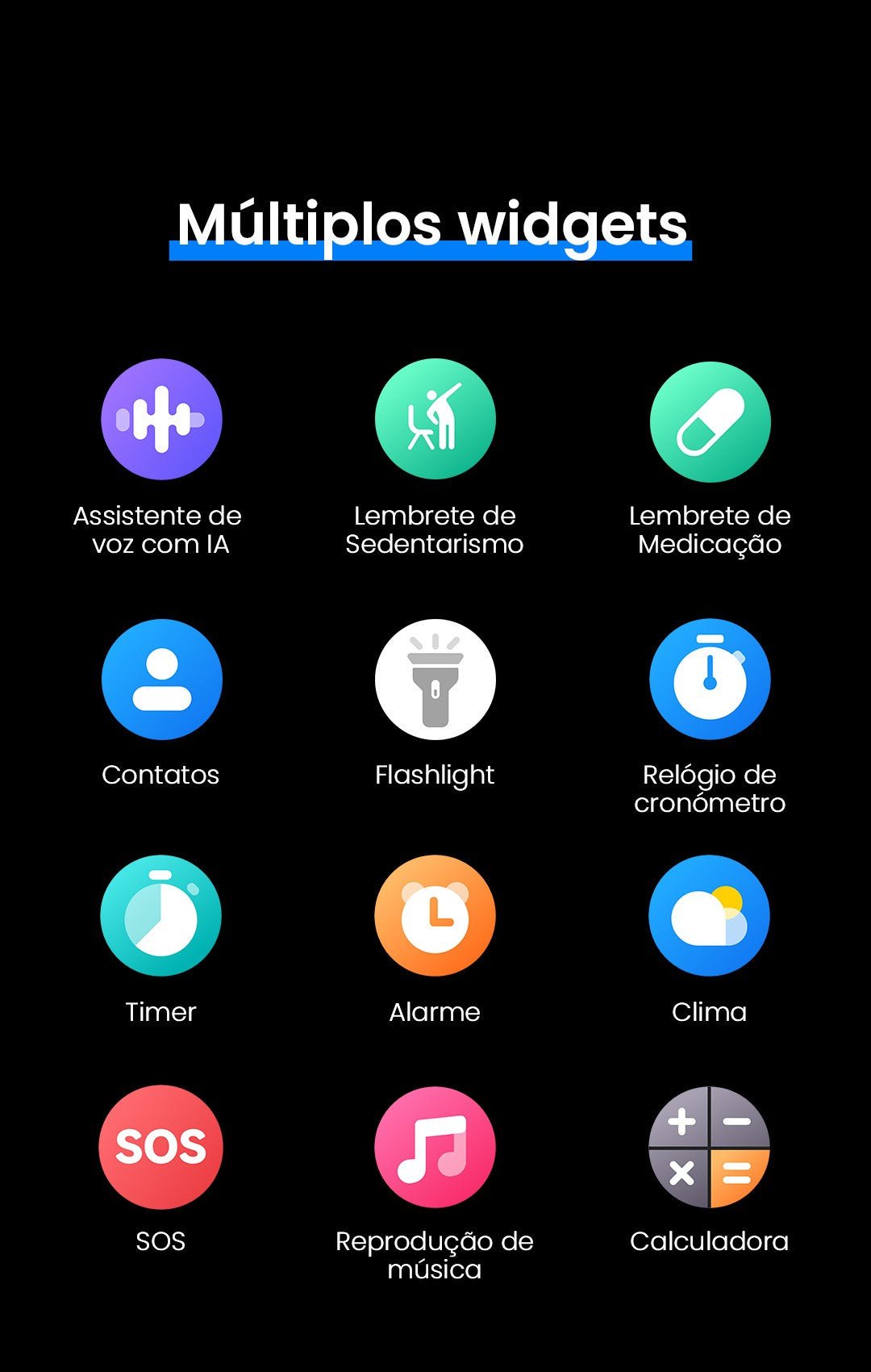 Relogio inteligente HAYLOU Solar Lite 2 AMOLED 24h Monitoramento de Saúde - Shopp Brasil