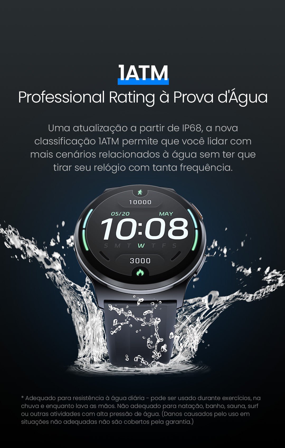 Relogio inteligente HAYLOU Solar Lite 2 AMOLED 24h Monitoramento de Saúde - Shopp Brasil
