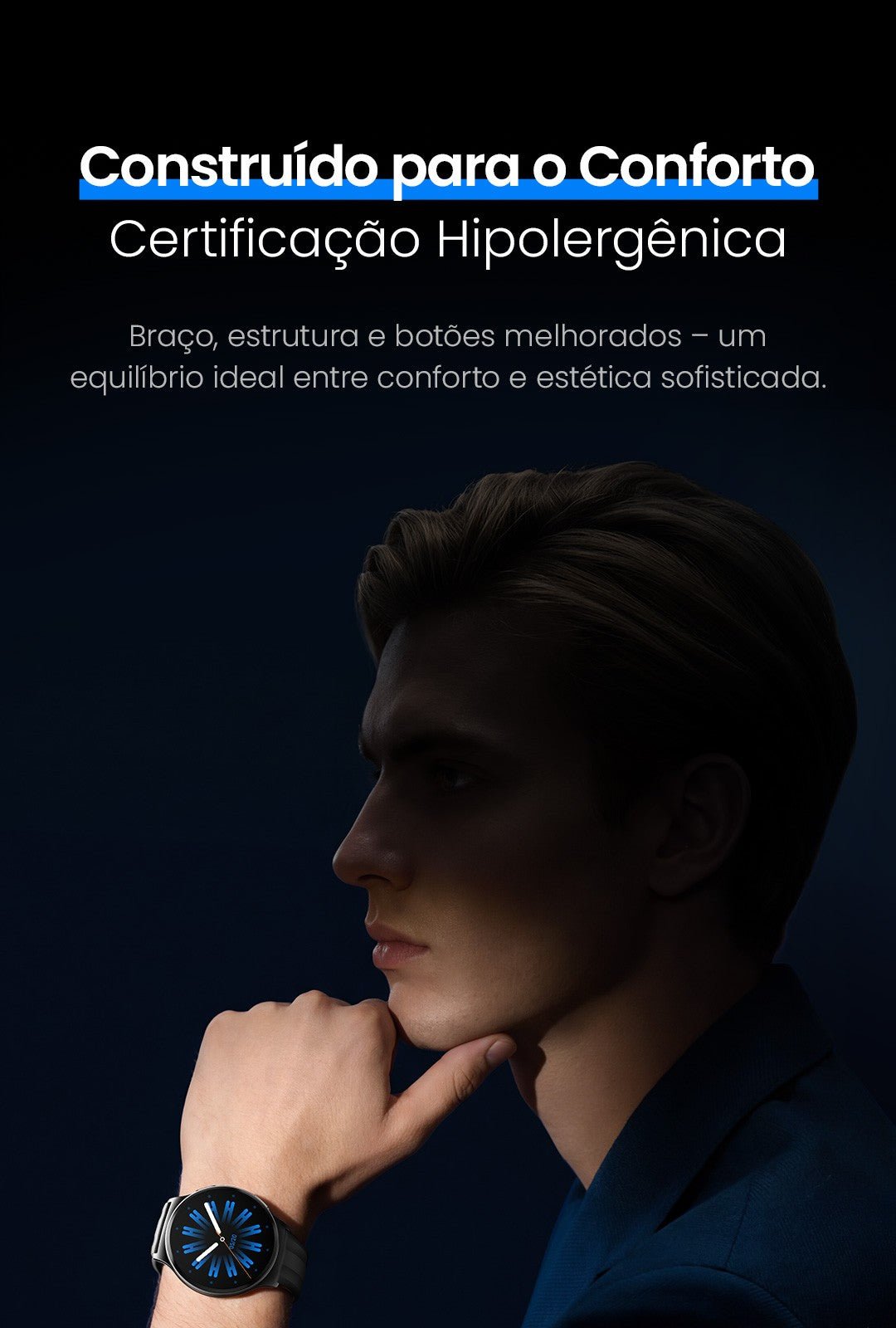 Relogio inteligente HAYLOU Solar Lite 2 AMOLED 24h Monitoramento de Saúde - Shopp Brasil