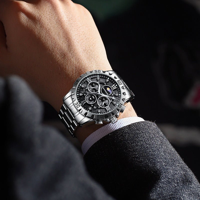 Relógio masculino automático com pulseira de aço - Shopp Brasil