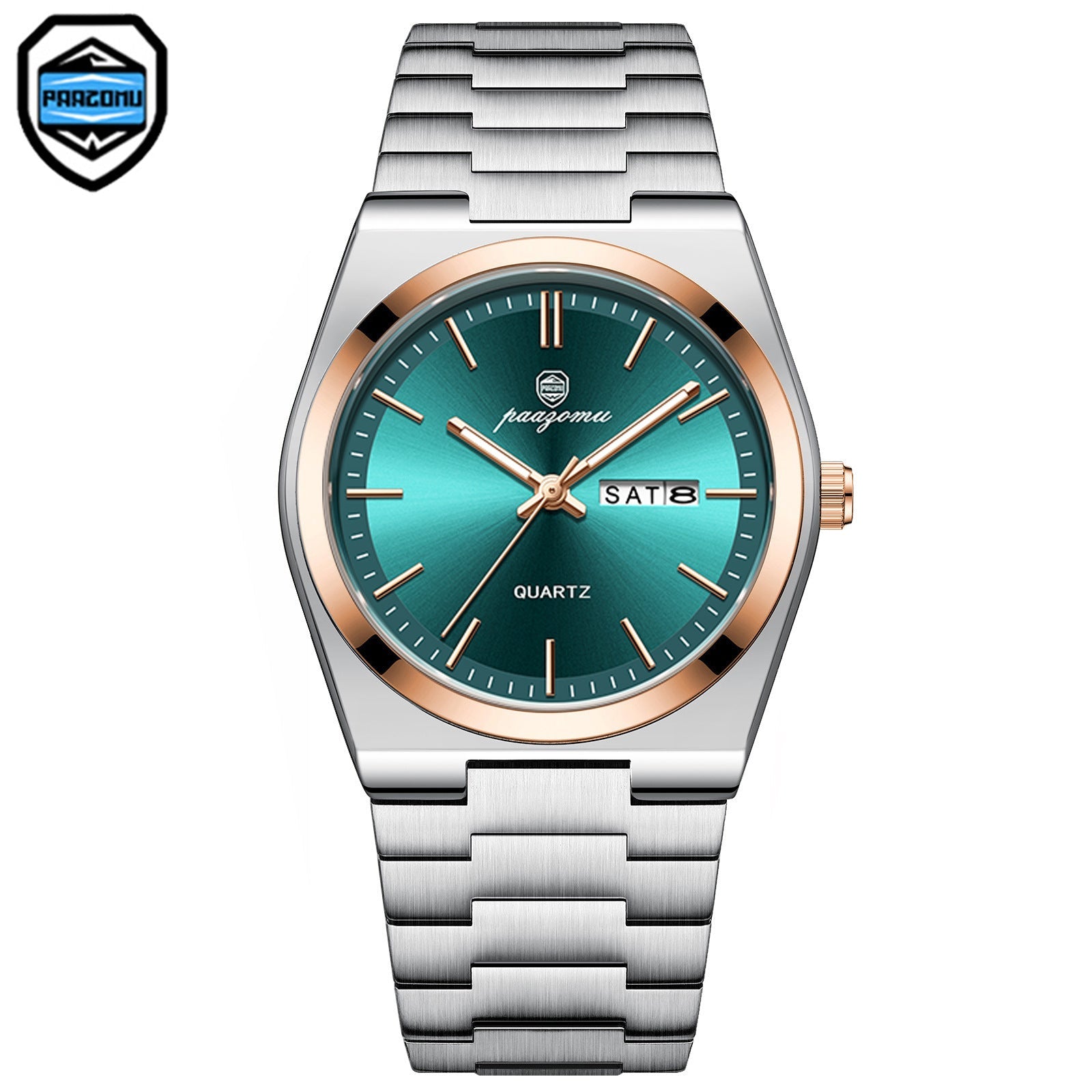 Relógio masculino de quartzo luminoso à prova d`água - Shopp Brasil