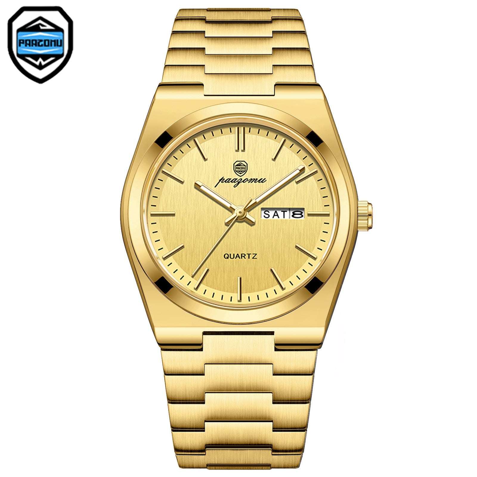 Relógio masculino de quartzo luminoso à prova d`água - Shopp Brasil