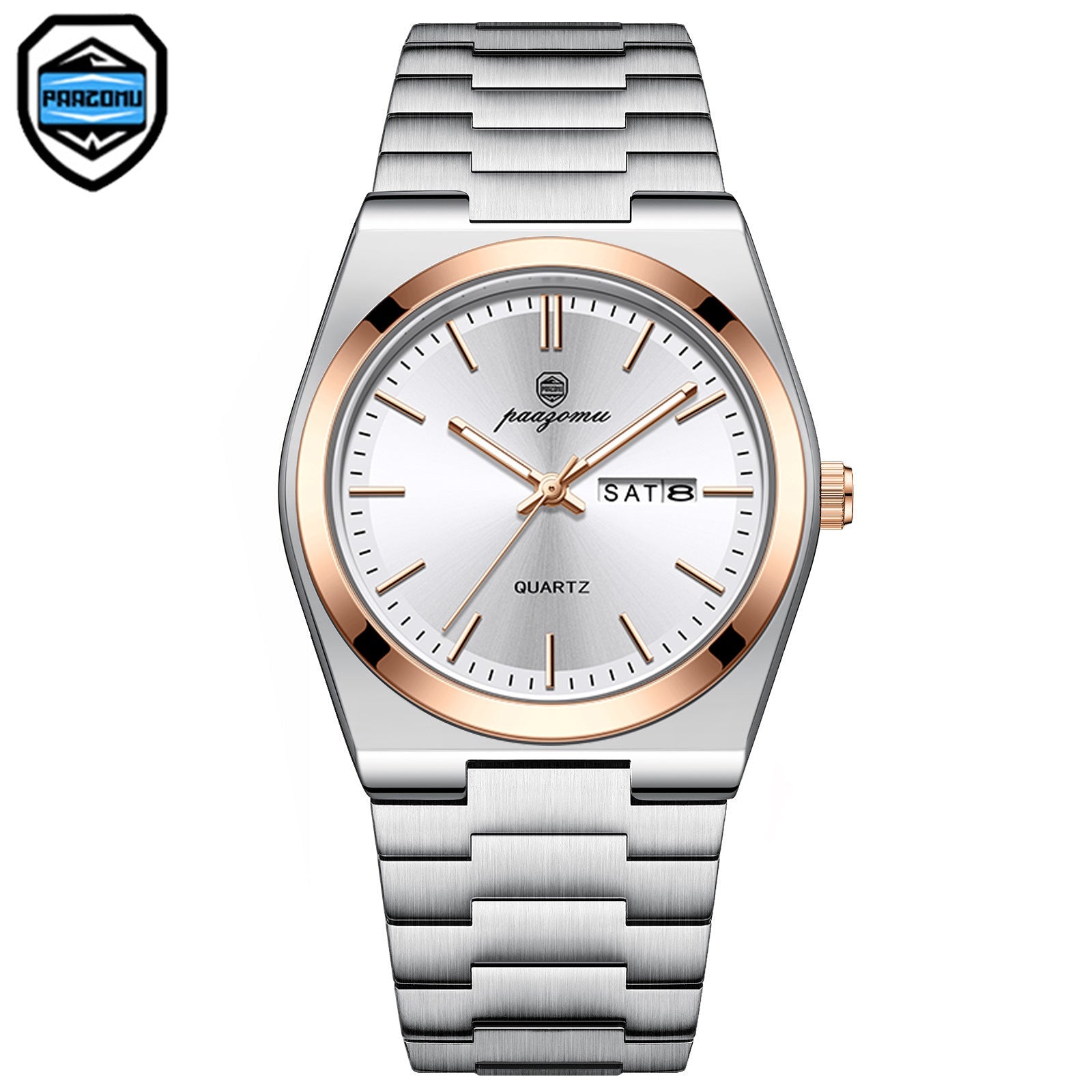 Relógio masculino de quartzo luminoso à prova d`água - Shopp Brasil
