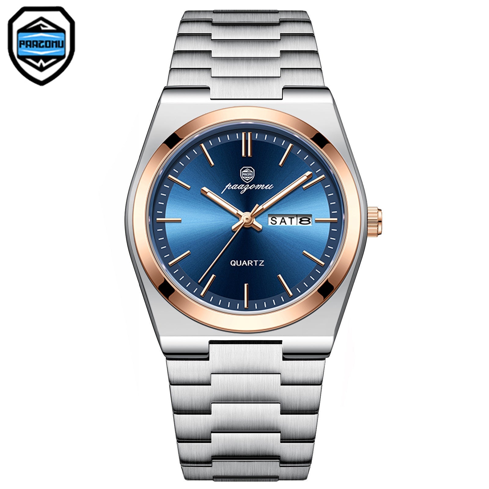 Relógio masculino de quartzo luminoso à prova d`água - Shopp Brasil