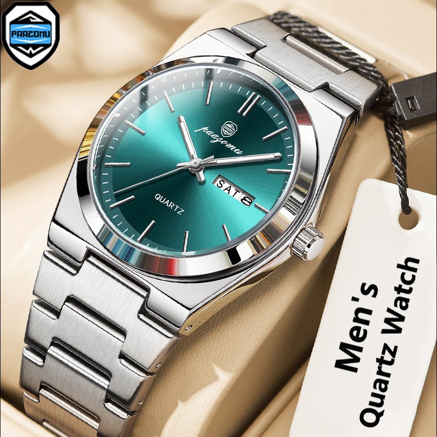 Relógio masculino de quartzo luminoso à prova d`água - Shopp Brasil